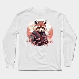 Red Panda Samurai Long Sleeve T-Shirt